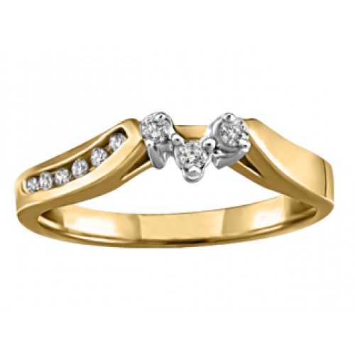 J) Alliance or jaune, diamants (JVJ908/W)